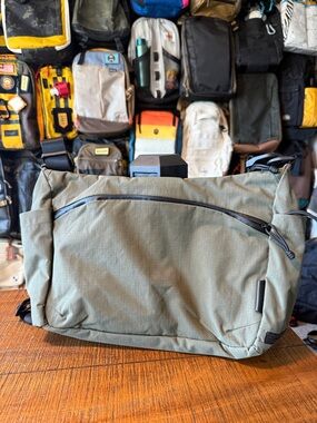 Alpaka Flight Satchel Olive Green Messenger Bag